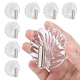 Jeesblsy Selbstklebend Haken, Transparente Handtuchhaken, 8pcs Klebehaken...