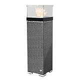 RS Trade® Exclusive Polyrattan Bio Ethanol Kamin Feuersäule Standkamin...