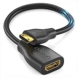 Sonero® Mini HDMI auf 4K HDMI Portsaver Adapter, Premium High Speed, Mini HDMI...