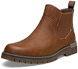 VOSTEY Winterschuhe Stiefeletten Für Herren Chelsea Boots Wasserdicht Und...