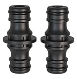 Schlauch Kupplung-2 Stück, 1/2 zoll 1/2 Zoll Doppelstecker Gartenschlauch...