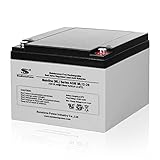 Sunstone AGM Batterie 12V 26AH wartungsfreier Batteriespeicher Blei Akku...