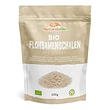 Bio Flohsamenschalen, 99% Reinheit, 200g natürliche Flohsamenschalen, Psyllium...