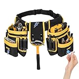 Werkzeuggürtel Herren,Handwerker Gürtel mit 27 Taschen,Magnetische...