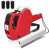 Homshsjhkis Preisauszeichner Gerät, Preisschilder Etiketten Maschine 1 Linie 8...