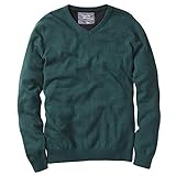 Charles Wilson Feinstrick Baumwollpullover mit V-Ausschnitt für Herren (L, Dark...
