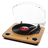 ION Audio Max LP - Vinyl Plattenspieler Bluetooth mit eingebauten Lautsprechern...