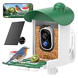 Vogelhaus Mit Kamera Outdoor Solar: Smart Birdfeeder Häuser mit 2K Live-Cam -...
