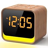 REACHER Radiowecker für das Schlafzimmer, Digitale FM Radiouhr mit...
