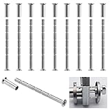 10 Stück Verbindung Schrauben Hülsen M4 Türgriff Schrauben Verbindungshülse...