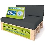 Pillows24 - Palettenkissen 2-teiliges Set | Palettenauflage für Palettensofa |...