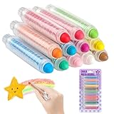 12 Stück Kreide Für Tafel Abwaschbar,Tafelkreide Bunt Für Kinder,staubfreie...