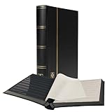 Leuchtturm 321487 Briefmarken-Sammel-Album - Einsteckbuch Basic - 64 Schwarze...