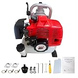 Benzin Wasserpumpe, 50cc 2-Takt Motor, 1300ML/Min, 9 m Saughöhe, 18 m...