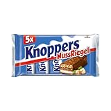 Knoppers NussRiegel – 1 x 200g (5 Riegel) – Schokoriegel mit Milch- und...