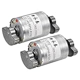 sourcing map 2Stk Vibrationsmotor DC 24V 5000RPM Doppelwelle für DIY Zuhause...