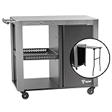 BBQ-Toro Grillwagen 95 x 50 x 80 cm | Silber | Grilltisch Mit Großer...