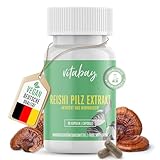 Vitabay Reishi Pilz Extrakt 500 mg | 90 vegane Kapseln mit 35% aktive Polysaccharide | Vitalpilz | Laborgeprüft & hergestellt aus hochwertigen Rohstoffen
