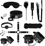 12er BDSM Bondage Set Fesselset Erotik SM Sex Spielzeug Zugband Handschellen...