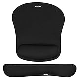 TECKNET Mauspad mit Handauflage, Gelkissen Mousepad und Ergonomische Memory Foam...