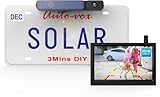 AUTO-VOX 5' Solar Rückfahrkamera Kabellos Set, 3 Mins DIY Installation...