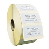 Adressetiketten Selbstklebend – Adressaufkleber Personalisiert, Sticker...