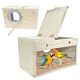 iDMRURvm Massivholz Papagei Zucht Box Vogelzuchtbox Nistkasten Vogelzucht...