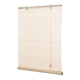 Ventanara® Rollo Bambus Bambusrollo inkl Montagematerial (Natur, 80 x 160 cm)