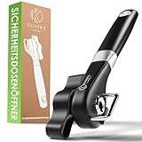 Oliver's Kitchen ® Dosenöffner - Rostfreier Edelstahl - Schwarz...