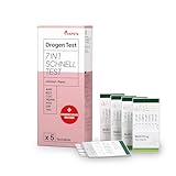 VAPSTe 7-in-1 Urin Drogenschnelltest 5er-Pack SET - Professioneller THC-, COC-,...