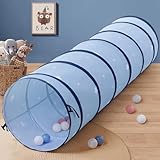 GeerWest Pop-up Spieltunnel Krabbeltunnel für Kinder: 175×46cm Faltbarer...