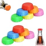 Silikon Kronkorken,12 Stück Flaschenverschluss Silikon,Bierflaschen...