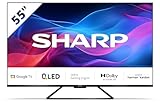 SHARP 55GR8265E Google TV 139 cm (55 Zoll) 4K Ultra HD 144Hz QLED (Smart TV ohne...