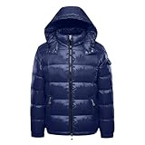 Jacke Herren Winter, Puffer Jacke Herren - Glänzende Daunenjacke Damen...
