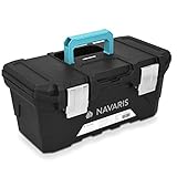 Navaris Werkzeugkasten 16' Box leer - 40,6 x 22,1 x 18,7cm - 15 Liter Volumen -...