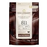 Callebaut Receipe No. 811 Kuvertüre Callets, Zartbitterschokolade, 54,5% Kakao,...