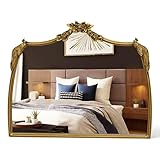 Awhtixbo Gold Barock Spiegel Antik-Vintage mit Goldrand & Bögen Dekorativer...