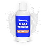 Acryllack Farblos 250 ml Glas Glänzend | Glanzlack | Glänzend Klarlack für...
