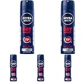 NIVEA MEN Dry Impact Deo Spray, Antitranspirant für 72h zuverlässigen Schutz...