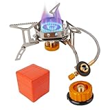 Yqhugbc Campingkocher 3500W, Gaskocher Outdoor, Campingkocher Klein, Faltbar...