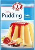 RUF Vanillepudding, Puddingpulver mit feinem Vanillearoma, nur mit Milch und...