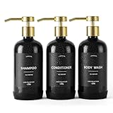 Janxin Shampoo- und Conditioner-Spender, nachfüllbare 600ml Shampooflaschen,...