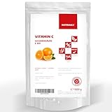 Ascorbinsäure Pulver | 1000g | hochdosiertes Vitamin C-Pulver | vegan | ohne...