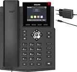 GEQUDIO IP Telefon GX3+ Set mit Netzteil Adapter - SIP VoIP - Fritzbox, Telekom...