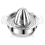 Avesteir Zitronenpresse Edelstahl, Durchmesser-13,6 cm Zitruspresse Manuell mit...