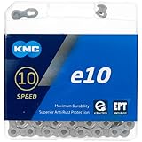 Fahrrad Kette, KMC Fahrradkette, e10 EPT, 1/2' x 11/128', 136 Glieder, extra...