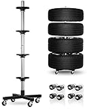 Felgenbaum für Autoreifen bis 225mm fahrbar - Reifenständer inkl. 8 Reifen...
