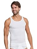 Schiesser Herren 2 Pack Ohne Arm - Original Feinripp Unterhemd, Weiss_005121, L...