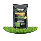 Turbogrün Rasendünger Sommer 20kg, gesunder Rasen verdrängt Moos, Ideal im...