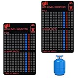 2 Stück Magnetische Füllstandsanzeige, Gas Grill Flasche Gasanzeiger Level...